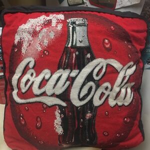 Vintage 16"x16" Coca-Cola Tapestry‎ Pillow Classic